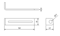 Universal Halter Rohre und Schellen  160mmm