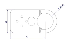 Halter Seitenmarkierungsleuchte MAN für Rohr Montage 42-43 mm