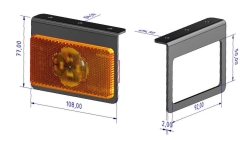 Halter Seitenmarkierungsleuchte SML LED Volvo